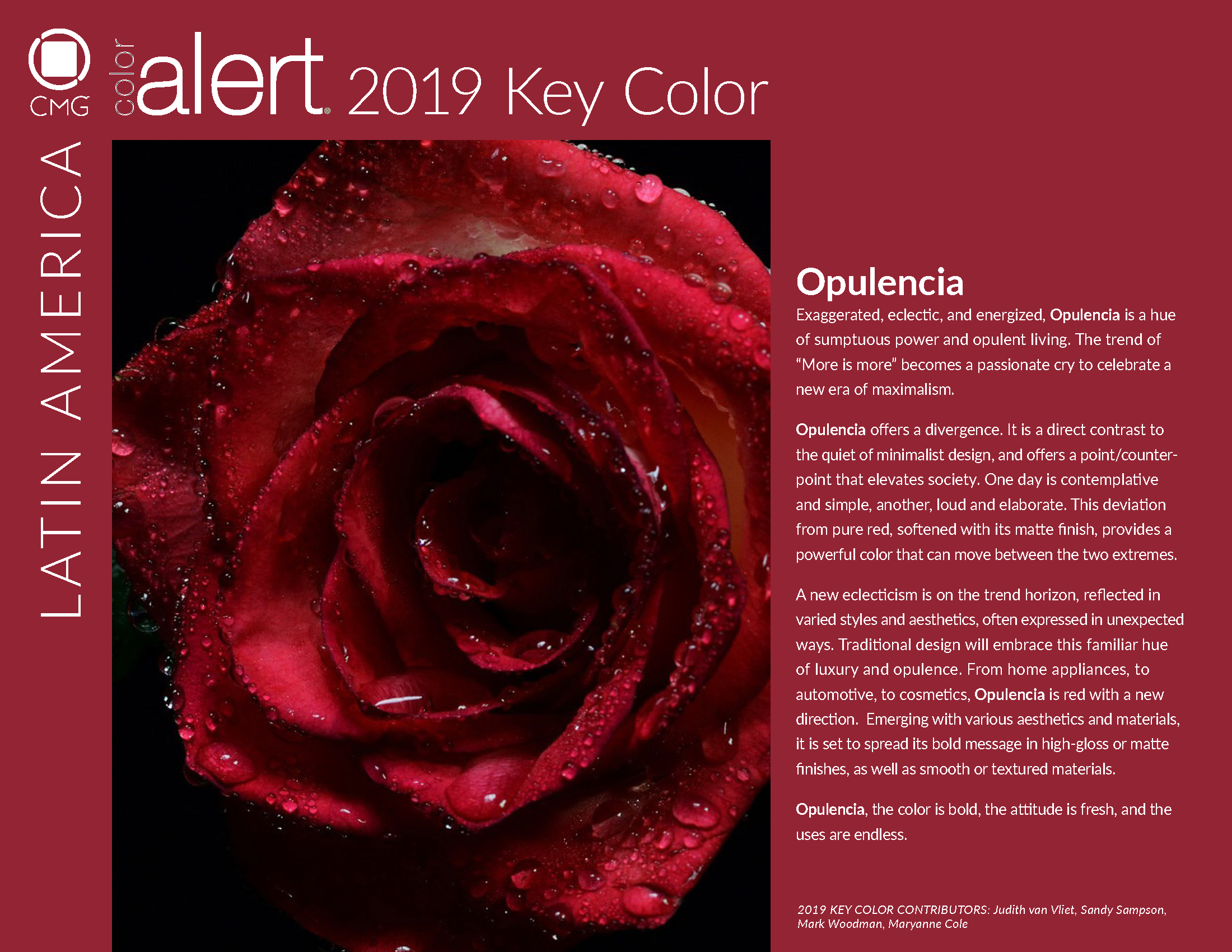 CMG 2019 Key Color Opulencia