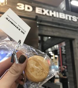 3D Exhibits branded cookie